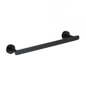 304 Stainless Steel Bathroom Towel Rack with Screw Mounting - Black Finish, 41.5CM Single Towel Bar
