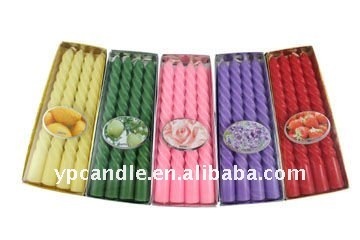 6" Spiral Tapered Candle (4-in-1)