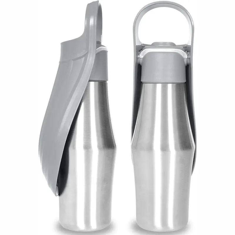 Portable Stainless Steel Pet Feeding Bottle