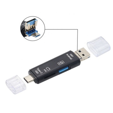 도매 5-in-1 Type-C 카드 리더 TF Android USB to OTG 2.0 전화 어댑터