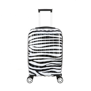 Customization Zebra Stripes hard shell Luggage PC Film Trolley suitcase carry-on luggage