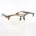 Half-Rim Horn Eyeglasses Frame