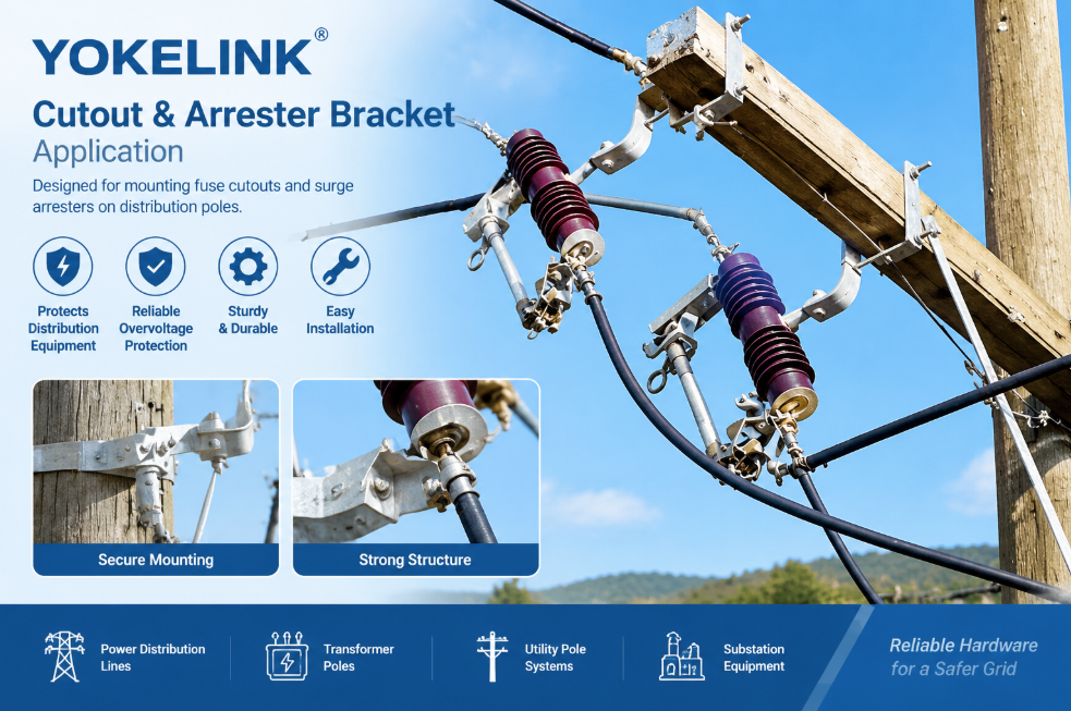 Cutout and Arrester Bracket  application