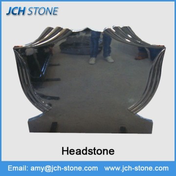 Black granite cemetery headstones for sale