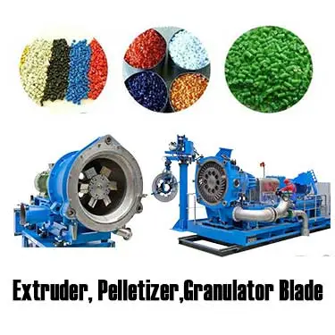 Pet Chemical Multilayer Film Waste Recycling Granulator Blade for Coperion Erema NGR Plastic Pelletizing Machine