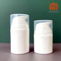 Botellas cosméticas con bomba privada de aire de cilindro blanco
