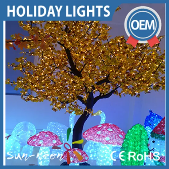Led fancy maple leaf christmas tree with led lights beautiful lighted maple tree for sale