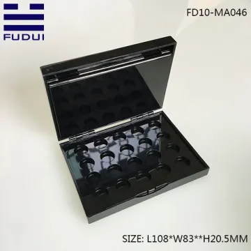 20 color rectangle eyeshadow cosmetic pallet