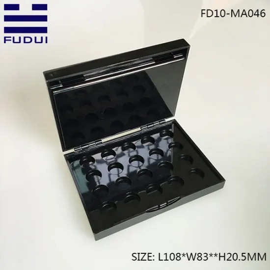 20 color rectangle eyeshadow cosmetic pallet