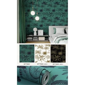 Non-woven wallpaper plant pattern wallpaper