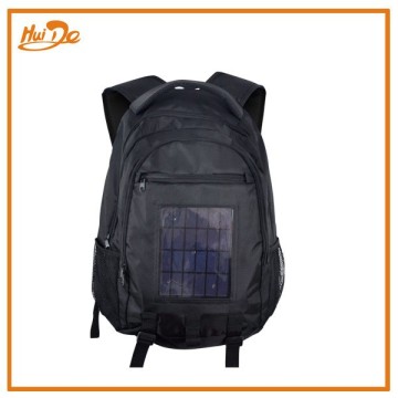 black eco solar power backpack