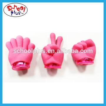 Cartoon Hand Pencil Sharpener and Eraser popular for kids