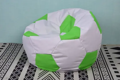 Sillón puff de tela