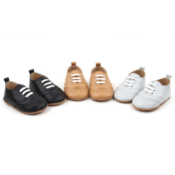 Sapatos casuais de couro unissex de alta qualidade para bebês