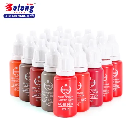 Solong tattoo superior eyebrow tattoo ink eyebrow microblading ink set