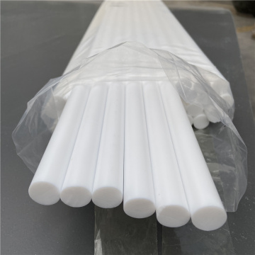 8mm/10mm સફેદ 100% વર્જિન PTFE રાઉન્ડ બાર