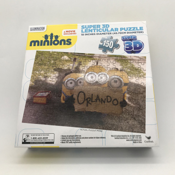 3D -Linsenpuzzle Minions 150 Stück Puzzle für Kinder 3+