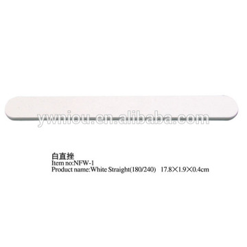 nails supplies High Quality White Nail File Straight Nail Files 100 180