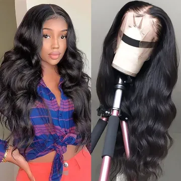 100% Unprocessed Virgin Human Hair lace front wig body wave swiss lace front wig hair supplier 13X4 lace front wigs