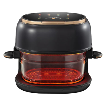 China hot air fryer oven 4L black smart oil free multifunctional glass digital electric air frier kitchen air fryer