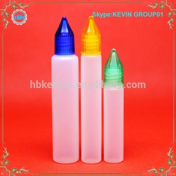 1oz pen shape dropper bottle for e liquid 30 ml screw cap PE unicorn bottle