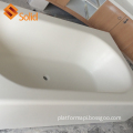 Exquisite Design Freestanding Acrylic Bathtub Solid Surface Stone Art Wash Tub