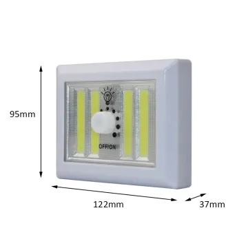 HENGBO-Wireless Dimmer Switch COB LED Night Light Closet Wall Light