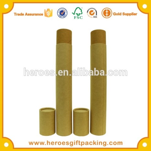 Trade Assurance Customized Wholesale Long Narrow Kraft Cosmetic Paper Tube