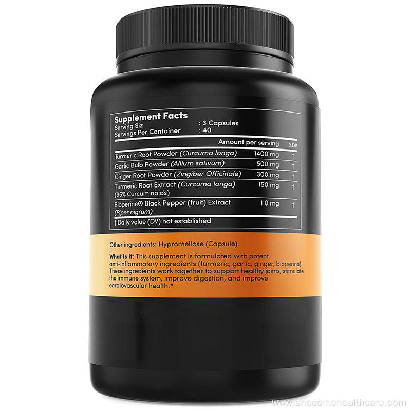 Turmeric Supplements Immune Support Turmeric Ginger Capsules