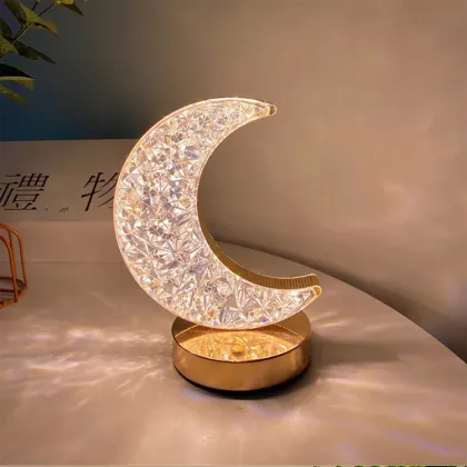 USB Rechargeable Acrylic Moon Night Light