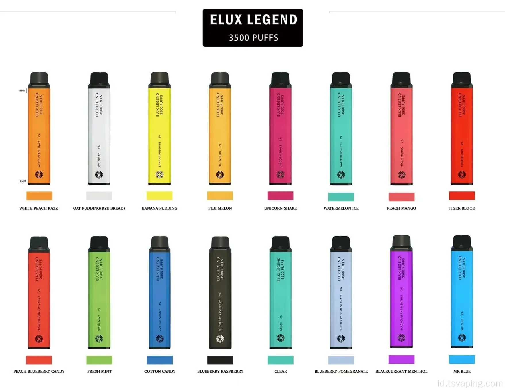 3500 puff 10ml elux legenda uk sekali pakai rokok