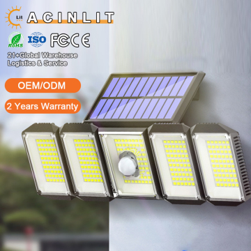 3000 Lumens Super Bright Solar Flood Security Light with 3 Modes and 2400mAh Battery