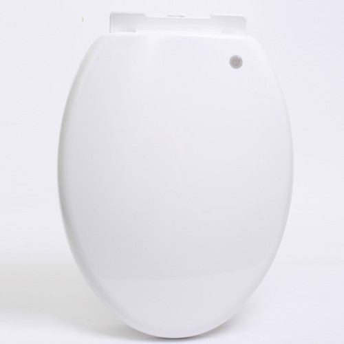 White Automatic Plastic Heated Toilet Seat And Cover