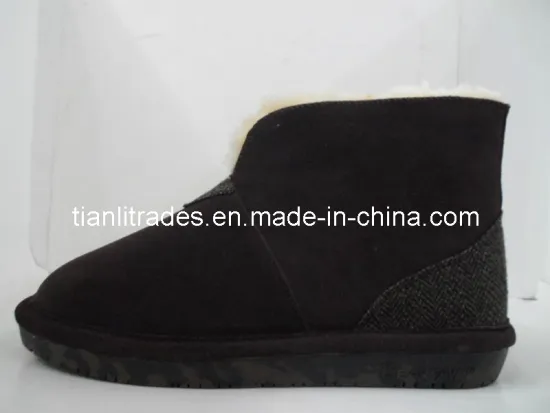 Black Real Suede Boots Women Boots (TB17)