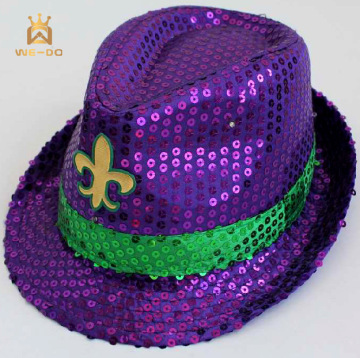 Fancy Hot Sell Mardi Gras Top Hut - kleiner Baskenmütze für Party