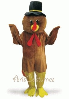 turkey  mascot costume holiday mascot