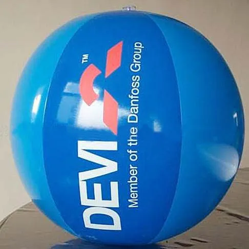 Blue PVC Inflatable Beach Ball with Customized LOGO