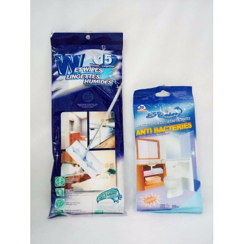 Nettoyage domestique OEM Lingettes humides faites au sol bon marché