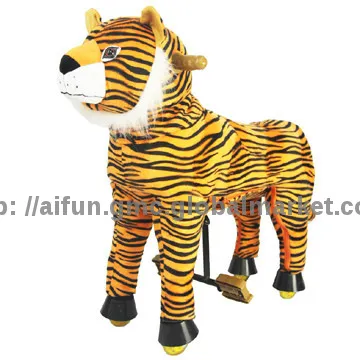 Tiger toy, metal ride on the toy