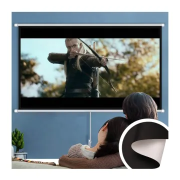 2.50M x 3.20M White Super Flat Projector Fabric - High-Quality Projection Screen Material