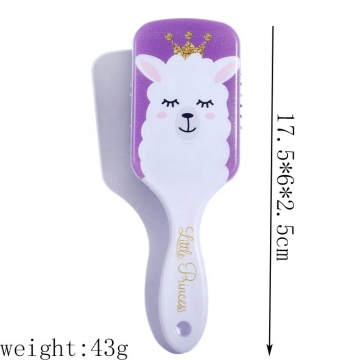 Modello di cartoni animati creativo pettine cuscino d'aria per ragazze con capelli ricci