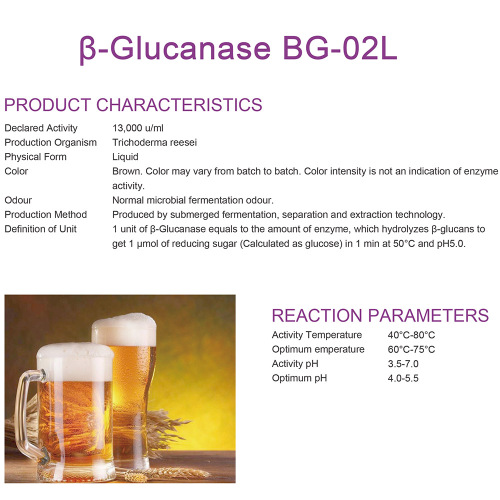 β-glucanase untuk industri minuman