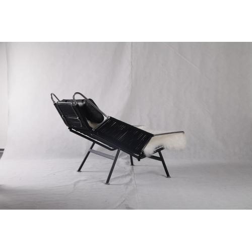 까만 PP225 Hans Wegner 깃발 Halyard 의자 복사