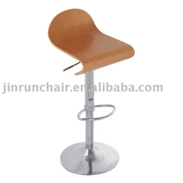 modern plywood adjustable swivel JR-6138 bar stool
