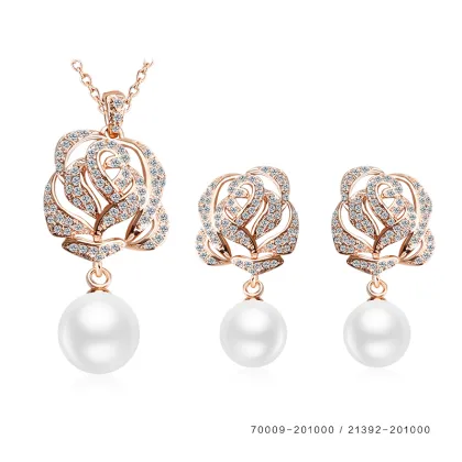 High quality fashion wedding gold jewelry design pakistani gold jewelry sets