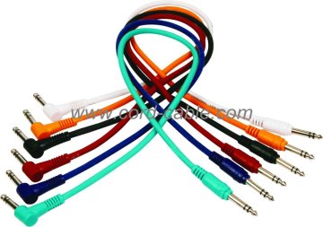 DC Series Stereo Jack 90° to Stereo Jack Cable