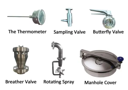 Cooling Jacket Wine Fermentation Tank for Red Winemaking