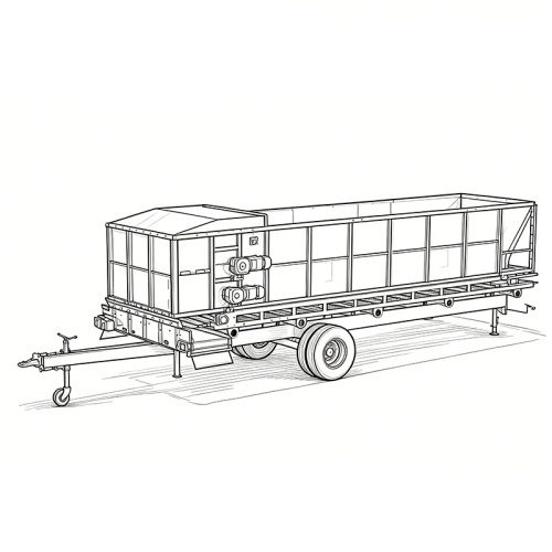Design del carro per compost ad alta capacità