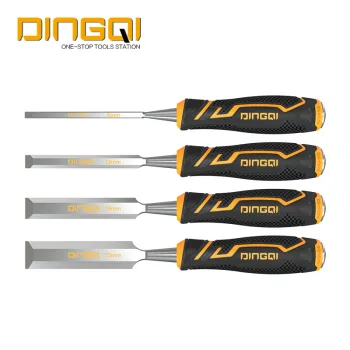 DingQi CRV Double Color Durable Wood Chisel Set