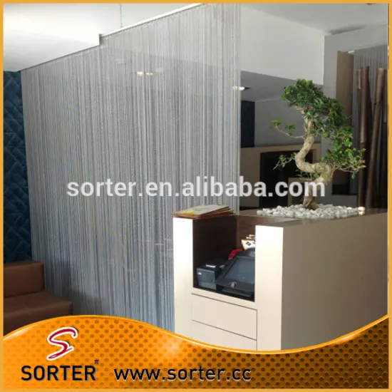 Architectural metal curtain,decorative divider mesh,metal drapery